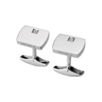 Botões de Punho Monseo Ouro Branco e Diamantes BP1821