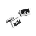 Botões de Punho Monseo Ouro Branco e Diamantes BP1841