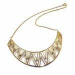 Colar em Prata Dourada com Zircónias Brancas CL3244