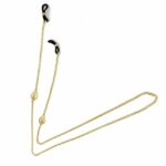 Corrente de Óculos em Prata Dourada CL3772