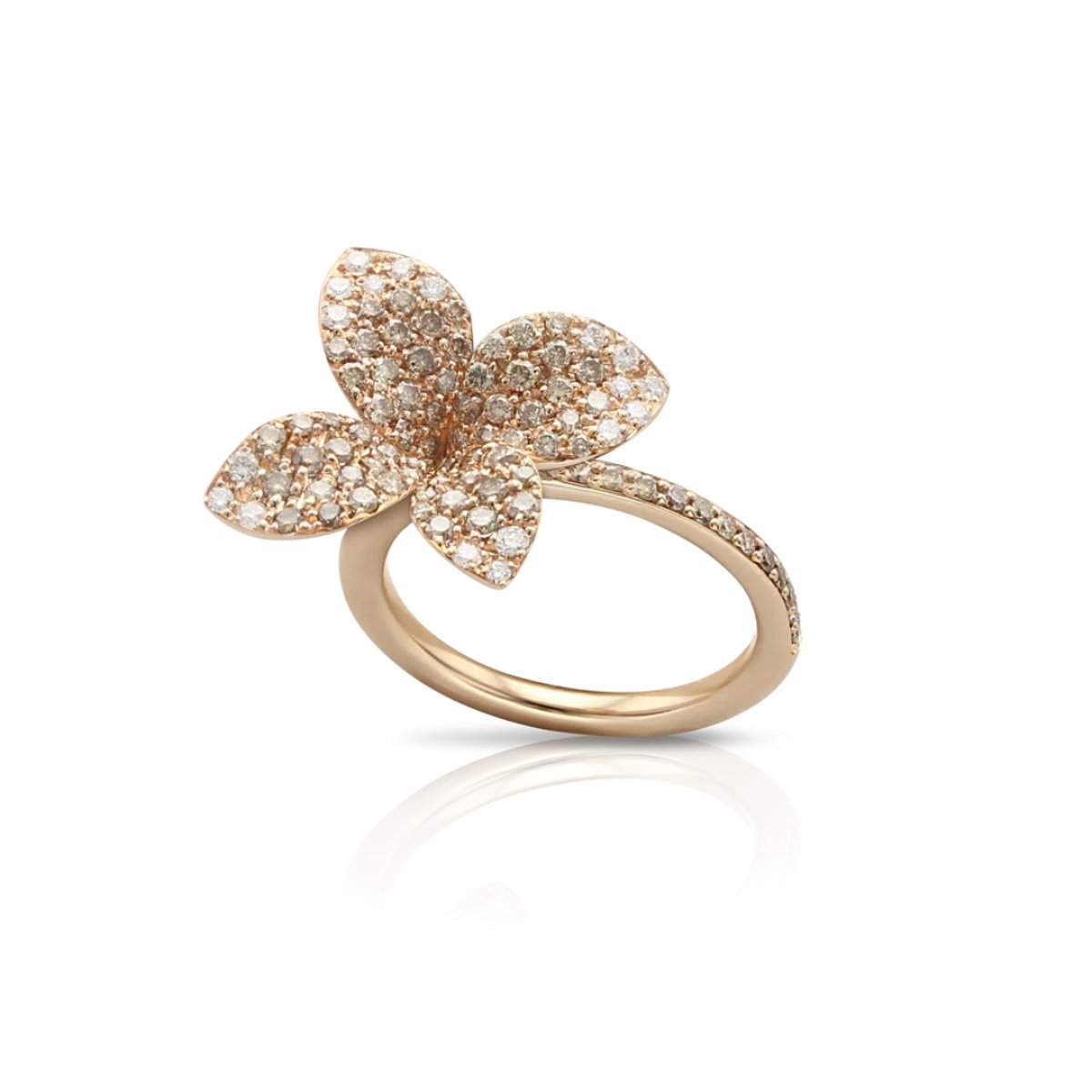 public-454 Anel Petit Garden em Ouro Rosa 18k com Diamantes Brancos - Image 1