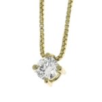 Colar Davite & Delucchi em Ouro Amarelo com Diamantes 0,20 Ct