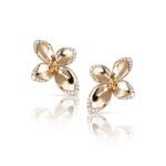 Brincos Giardini Segreti em Ouro Rosa 18k com Diamantes 0,69 Ct |