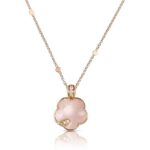 Colar Petit Joli Lunaire em Ouro Rosa 18k com Calcedônia