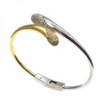 Pulseira Ouro Branco e Amarelo com Diamantes PU00426
