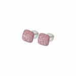 Brincos Pesavento Polvere di Sogni em Prata 925 com Diamante Rosa