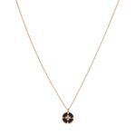 Colar Gioielliamo em Ouro Rosa 18K com Ónix e Diamantes