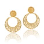 Brincos Sara Sousa Pinto em Prata 925 Plaqueada a Ouro