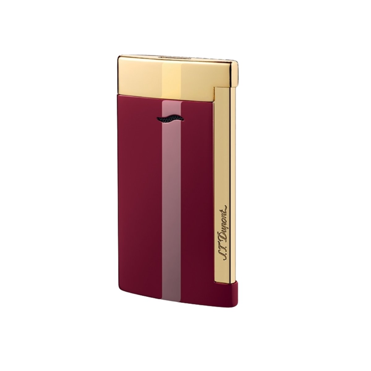 public-565 Isqueiro S.T. Dupont Slim 7 Vermelho e Dourado - Image 1
