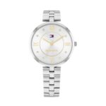 Relógio Feminino Analógico com Cristais e Movimento Quartzo 34mm