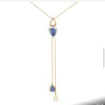 Colar em Ouro Amarelo 18K com Pendente Longo e Topázio London