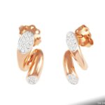Brincos em Ouro Rosa 18K com 0,21 ct de Diamantes