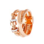 Anel Ouro Amarelo 18K com 0,98K de Diamantes - 8,5g