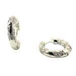 Argolas em Prata 925 com Zircónias Brancas – 1,4cm, 3g