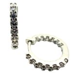 Argolas em Prata 925 com Zircónias Brancas – 1,2cm, 2,6g