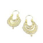 Argolas Arcadas em Prata Dourada 925 – 5 cm | 3 g