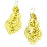 Brincos de Rainha em Prata Dourada 925 – 5,5 cm