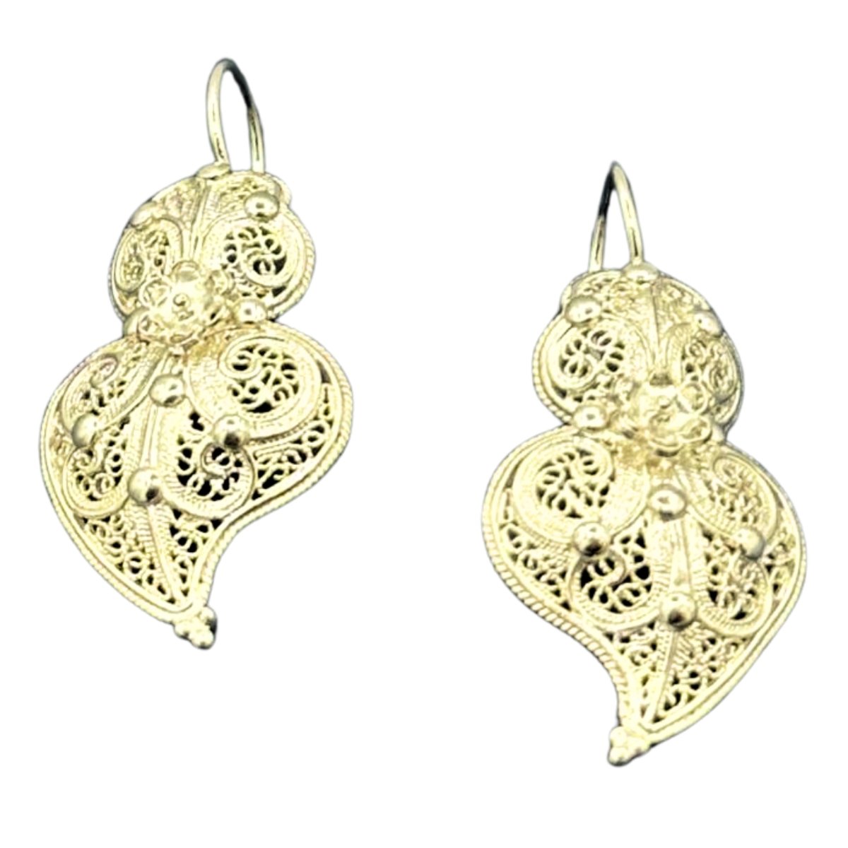public-652 Brincos em Prata 925 com Filigrana – 3 cm | 3 g - Image 1