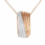 Colar Ouro Rosa e Diamantes K DI KUORE 451094