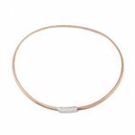 Colar Ouro Rosa e Diamantes K DI KUORE 450768