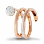 Anel Ouro rosa K DI KUORE 433995